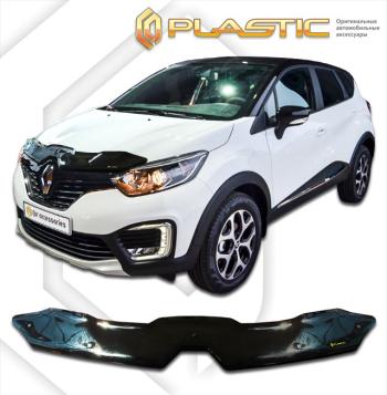 2 099 р. Дефлектор капотаClassic черныйRenaultKaptur 2016–н.в.  2010010112165  с доставкой в г. Пермь. Увеличить фотографию 1