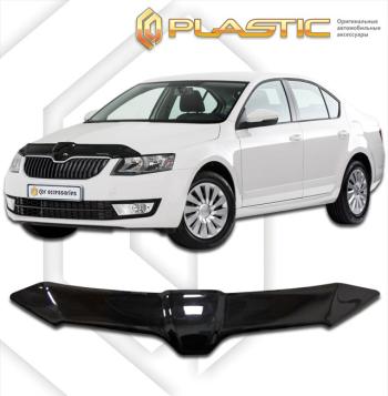 2 099 р. Дефлектор капотаClassic черныйSkodaOctavia 2013–2016  2010010109233  с доставкой в г. Пермь. Увеличить фотографию 1