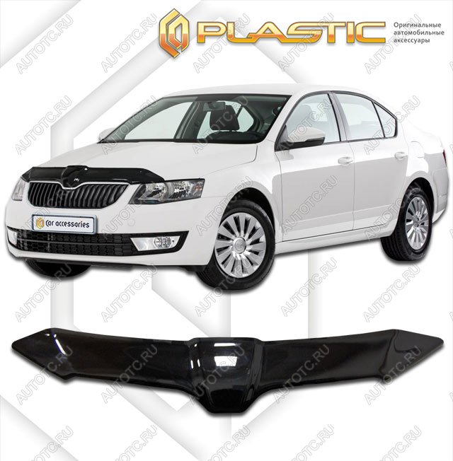 2 099 р. Дефлектор капотаClassic черныйSkodaOctavia 2013–2016  2010010109233  с доставкой в г. Пермь