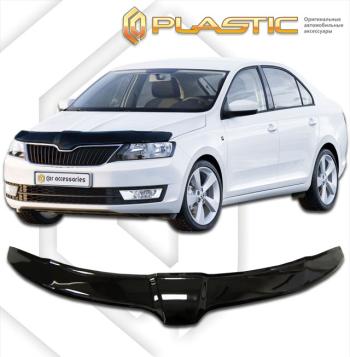 2 379 р. Дефлектор капотаClassic черныйSkodaRapid 2013–2020  2010010109929  с доставкой в г. Пермь. Увеличить фотографию 1