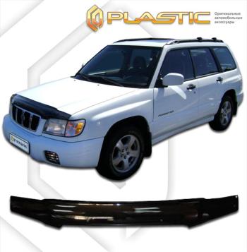 2 099 р. Дефлектор капотаClassic черныйSubaruForester рестайлинг2000-2002SF5, SF9  2010010100803  с доставкой в г. Пермь. Увеличить фотографию 1
