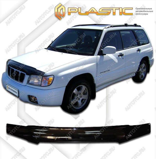 2 099 р. Дефлектор капотаClassic черныйSubaruForester рестайлинг2000-2002SF5, SF9  2010010100803  с доставкой в г. Пермь