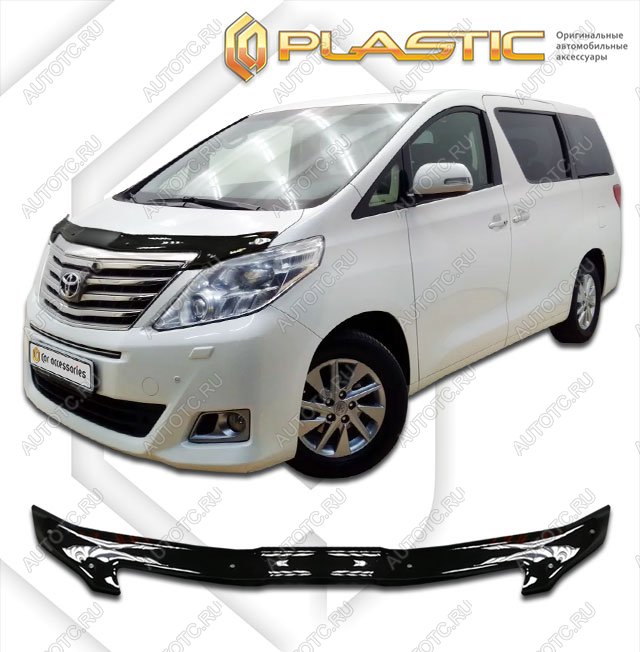 2 299 р. Дефлектор капотаClassic черныйToyotaAlphard 2011-2015DBA-GGH20W, ATH20W, ANH20W, ANH25W, GGH20W, GGH25W  2010010113537  с доставкой в г. Пермь