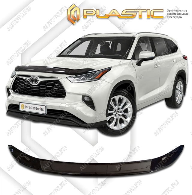 2 099 р. Дефлектор капотаClassic черныйToyotaHighlander 2019-н.в.  2010010115982  с доставкой в г. Пермь