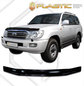 2 099 р. Дефлектор капотаClassic черныйToyotaLand Cruiser 1002002-2007J100,J105  2010010100346  с доставкой в г. Пермь. Увеличить фотографию 1