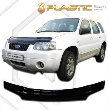 2 379 р. Дефлектор капота (exclusive)Classic черныйFordEscape 2000-2007  2010060104233  с доставкой в г. Пермь. Увеличить фотографию 1