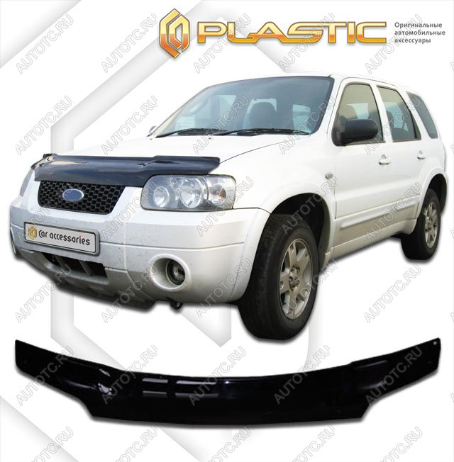 2 379 р. Дефлектор капота (exclusive)Classic черныйFordEscape 2000-2007  2010060104233  с доставкой в г. Пермь