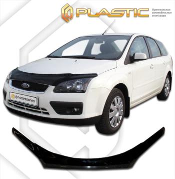 2 499 р. Дефлектор капота (exclusive)Classic черныйFordFocus 2 универсал2005-2008  2010060102673  с доставкой в г. Пермь. Увеличить фотографию 1