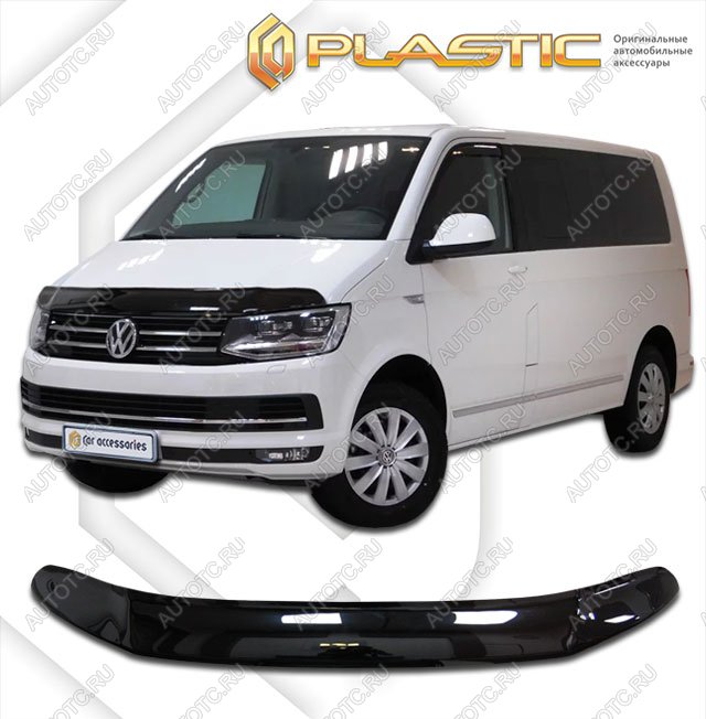 2 799 р. Дефлектор капота (exclusive)Classic черныйVolkswagenCaravelle 2015–н.в. T6  2010060114874  с доставкой в г. Пермь