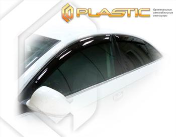 1 999 р. Дефлектора окон CA-Plastic Audi A6 C6 дорестайлинг, универсал (2004-2008) (Classic полупрозрачный, без хром. молдинга )  с доставкой в г. Пермь. Увеличить фотографию 2