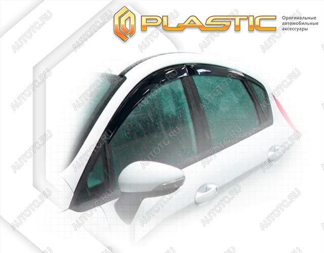 1 999 р. Ветровики дверейClassic полупрозрачныйFordFiesta 2015–н.в. хэтчбэкChrome molding=120,  2010030311753  с доставкой в г. Пермь