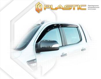 2 099 р. Ветровики дверейClassic полупрозрачныйFordRanger Double Cab2011–2015Chrome molding=120,  2010030309255  с доставкой в г. Пермь. Увеличить фотографию 1