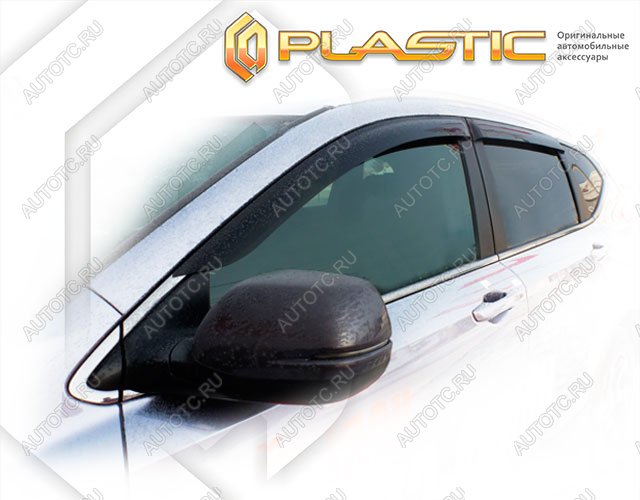 2 199 р. Ветровики дверейClassic полупрозрачныйHondaCR-V 2016–н.в.RT5, RT6, RW1, RW2Chrome molding=120,  2010030312903  с доставкой в г. Пермь