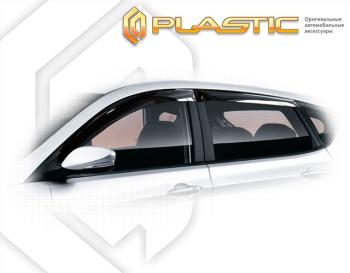 2 099 р. Ветровики дверейClassic полупрозрачныйHyundaiSolaris хетчбэк2014–2017Chrome molding=120,  2010030310022  с доставкой в г. Пермь. Увеличить фотографию 1