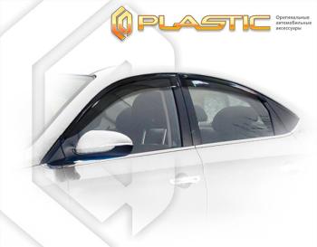 2 099 р. Ветровики дверейClassic полупрозрачныйHyundaiSolaris рестайлинг2020–н.в.HCR Chrome molding=120,  2010030315652  с доставкой в г. Пермь. Увеличить фотографию 1