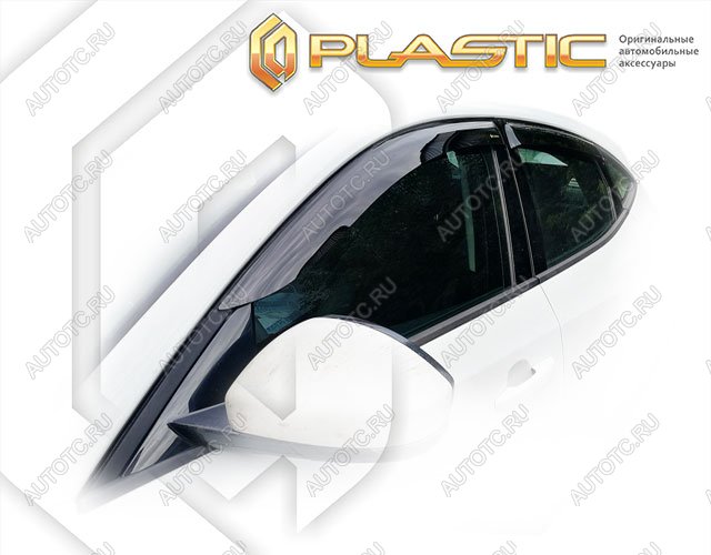 1 999 р. Ветровики дверейClassic полупрозрачныйJaguar E-Pace 2017-н.в.Chrome molding=120,  2010030314204  с доставкой в г. Пермь