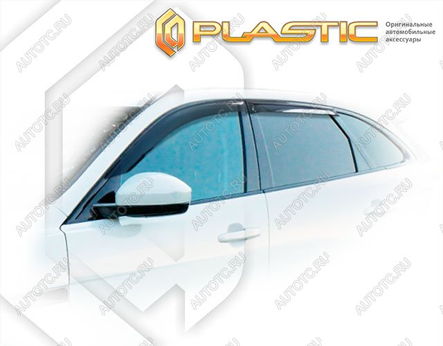 1 999 р. Ветровики дверейClassic полупрозрачныйJaguarF-Pace 2015–н.в. X761Chrome molding=120,  2010030312392  с доставкой в г. Пермь