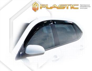 2 099 р. Ветровики дверейClassic полупрозрачныйKiaRio хечбек2011–2015Chrome molding=120,  2010030307725  с доставкой в г. Пермь. Увеличить фотографию 1
