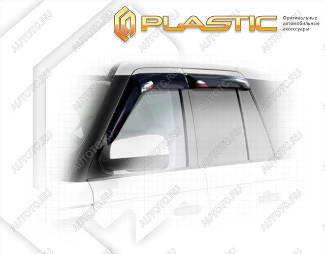 2 199 р. Ветровики дверейClassic полупрозрачныйLand RoverRange Rover Sport 2005-2013Chrome molding=120,  2010030306278  с доставкой в г. Пермь