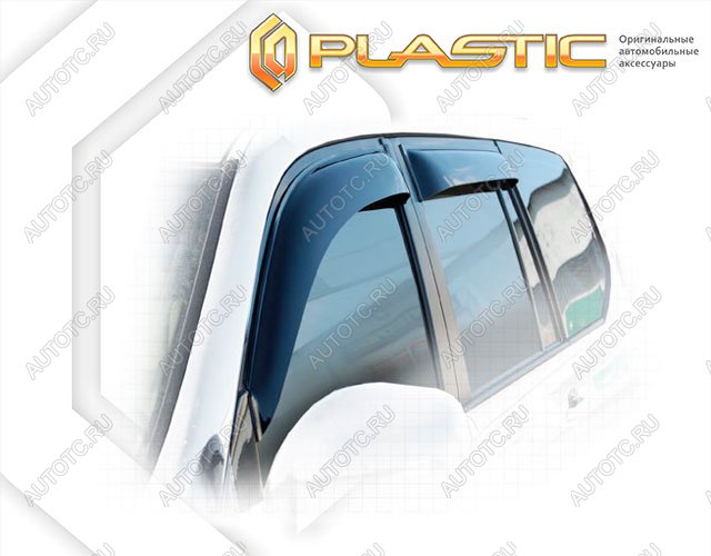 2 079 р. Ветровики дверейClassic полупрозрачныйLexusGX 4702003-2010Chrome molding=120,  2010030302188  с доставкой в г. Пермь