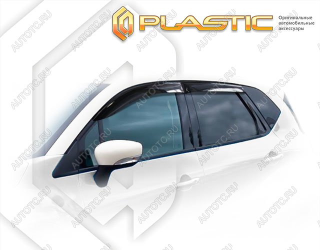 1 999 р. Ветровики дверейClassic полупрозрачныйRenaultKaptur 2016–н.в.Chrome molding=120,  2010030312163  с доставкой в г. Пермь