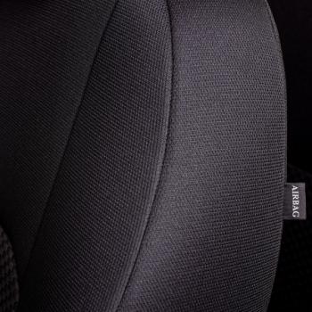 5 399 р. Комплект чехлов для сидений (РЗС 60/40 3Г Жаккард) ДУБЛИН Lord Autofashion Nissan Juke 1 YF15 дорестайлинг (2010-2014) (серый, вставка Стежок серый)  с доставкой в г. Пермь. Увеличить фотографию 9