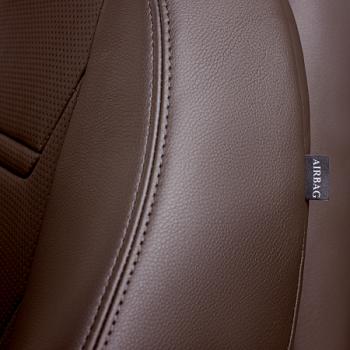18 099 р. Комплект чехлов для сидений (РЗСиС 60/40 2Г Орегон) ТУРИН -2 Lord Autofashion  Лада нива 4х4  2329 - Нива Трэвел (темно-коричневый, вставка темно-коричневая, строчка темно-коричневая)  с доставкой в г. Пермь. Увеличить фотографию 7