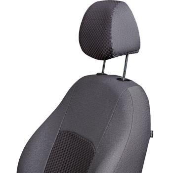 5 399 р. Комплект чехлов для сидений (РЗС 40/60 2Г Жаккард) ДУБЛИН Lord Autofashion  KIA Cerato  2 TD (2008-2013) седан (серый, вставка Стежок серая)  с доставкой в г. Пермь. Увеличить фотографию 6