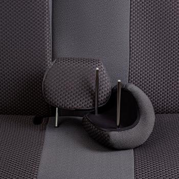 5 399 р. Комплект чехлов для сидений (РЗС 40/60 2Г Жаккард) ДУБЛИН Lord Autofashion  KIA Cerato  2 TD (2008-2013) седан (серый, вставка Стежок серая)  с доставкой в г. Пермь. Увеличить фотографию 8
