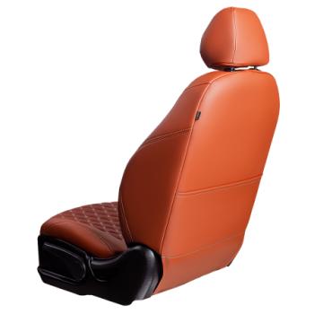 13 949 р. Комплект чехлов для сидений (ЦЗС Орегон) БАЙРОН ст БАЙРОН Lord Autofashion Лада Нива 4х4 2121 3 дв. дорестайлинг (1977-2019) (коричневый, вставка коричневая, строчка бежевая)  с доставкой в г. Пермь. Увеличить фотографию 3