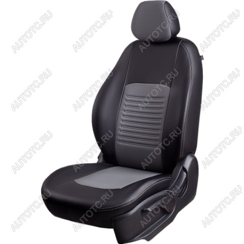 6 799 р. Комплект чехлов для сидений (ЦЗСиС 2П Илана+Орегон) ТУРИН СТ Lord Autofashion  Great Wall Poer (2021-2025) (черный, вставка серая, строчка серая)  с доставкой в г. Пермь