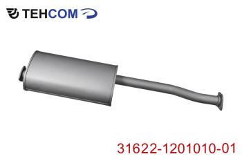 12 449 р. Глушитель УАЗ-3163 Патриот дв.ЗМЗ-409 ЕВРО-2 нержавеющая сталь ТЕХКОМ ТЕХКОМ 31622-1201010 h  с доставкой в г. Пермь. Увеличить фотографию 1