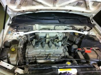 3 799 р. Растяжка передних стоек Nissan Almera (2006-н.в.) ТехноМастер ТехноМастер 688245164  с доставкой в г. Пермь. Увеличить фотографию 1