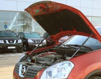 Упор капота ТехноМастер Nissan Qashqai  1 (2010-2013) J10 рестайлинг