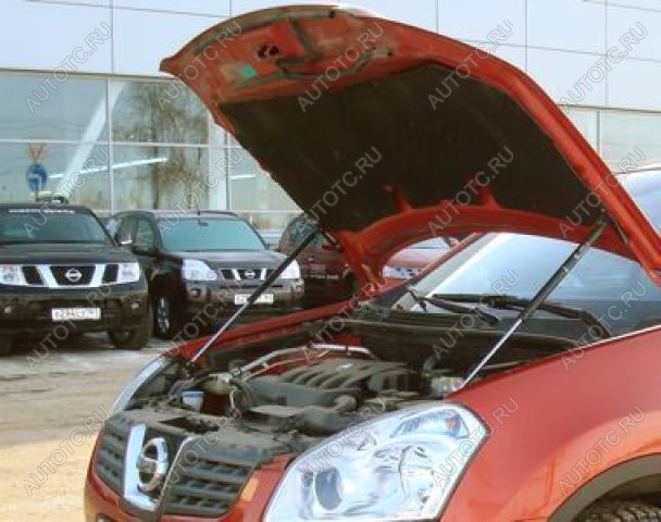 3 499 р. Упор капота ТехноМастер Nissan Qashqai 1 J10 рестайлинг (2010-2013)  с доставкой в г. Пермь
