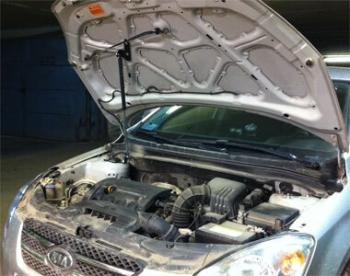 Упор капота ТехноМастер KIA Ceed  1 ED (2006-2010) дорестайлинг универсал, дорестайлинг, хэтчбэк 5 дв.