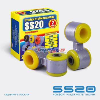 1 799 р. Стойки стабилизатора в сборе 1118 Калина, 2170 Приора SS20 (ПУ) SS20 688248040  с доставкой в г. Пермь. Увеличить фотографию 1