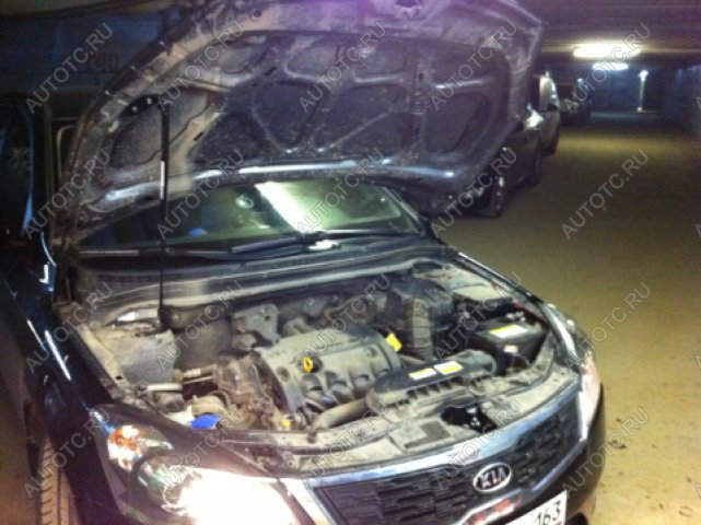 2 699 р. Упор капота ТехноМастер  KIA Ceed  1 ED (2010-2012) рестайлинг универсал, рестайлинг, хэтчбэк 5 дв.  с доставкой в г. Пермь