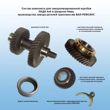 30 549 р. Раздатка НИВА 2,54 (кт шестерней синхронизированная) ValRacing ValRacing 688245299  с доставкой в г. Пермь. Увеличить фотографию 1