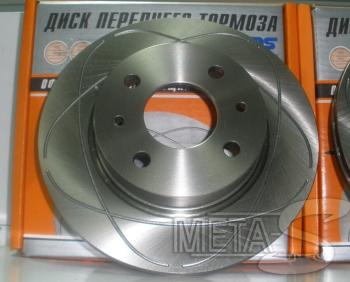 3 169 р. Диски тормозные Alnas 2108-02 с насечками Alnas 688247047  с доставкой в г. Пермь. Увеличить фотографию 1