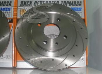 4 689 р. Диски тормозные Alnas 2112-0205 Euro Sport (насечками, перфорация) Alnas 688247053  с доставкой в г. Пермь. Увеличить фотографию 1
