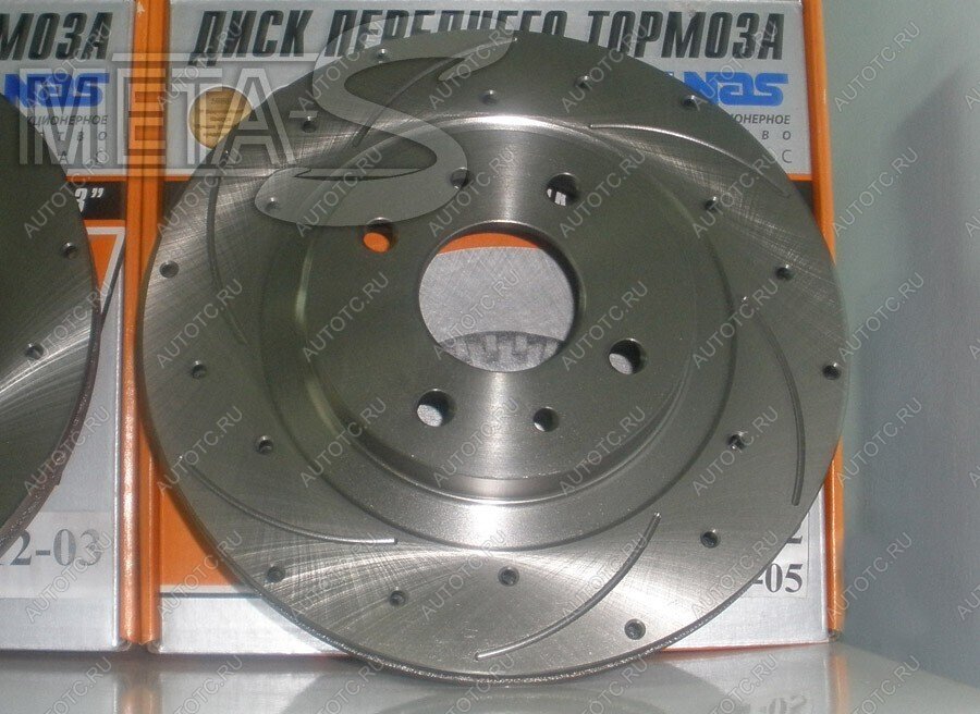 4 689 р. Диски тормозные Alnas 2112-0205 Euro Sport (насечками, перфорация) Alnas 688247053  с доставкой в г. Пермь