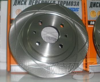 4 499 р. Диски тормозные Alnas 2112-04 с насечками Alnas 688247055  с доставкой в г. Пермь. Увеличить фотографию 1