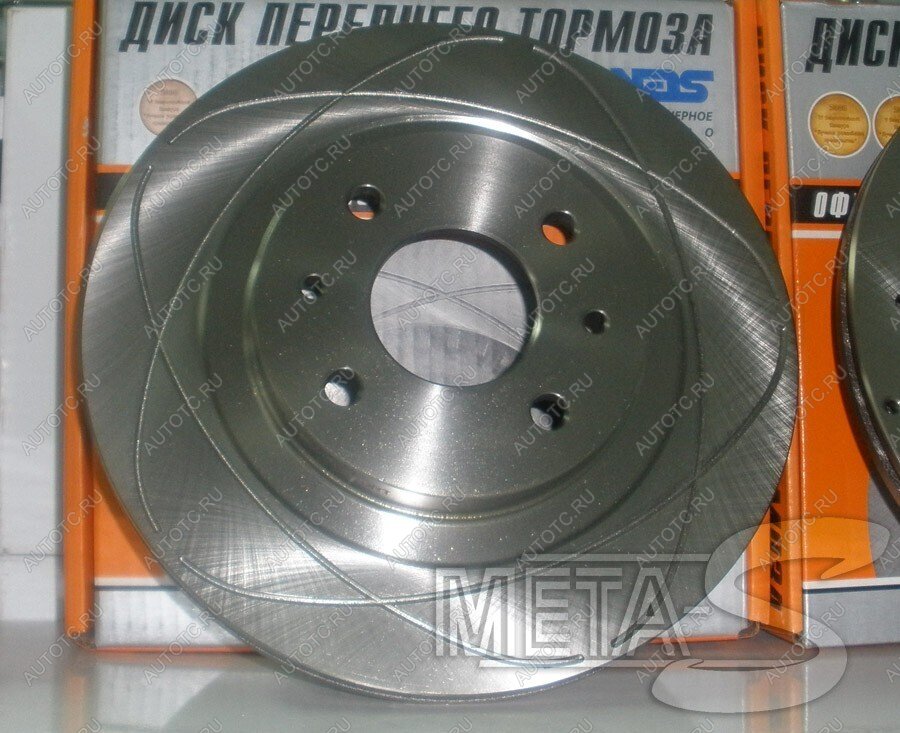 4 499 р. Диски тормозные Alnas 2112-04 с насечками Alnas 688247055  с доставкой в г. Пермь
