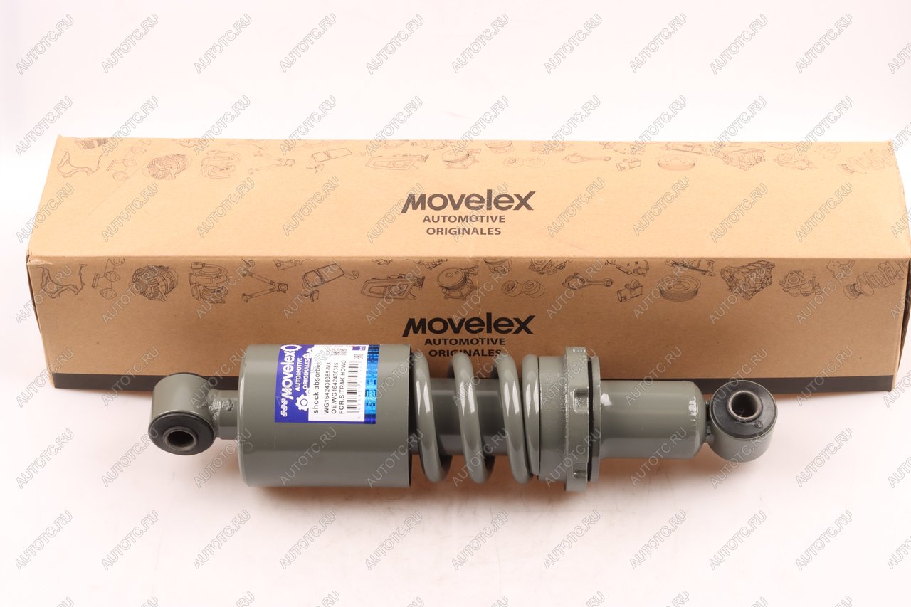 1 499 р. Амортизатор SITRAK HOWO кабины с пружиной L=210 2 уха MOVELEX MOVELEX wg1642430385-mx  с доставкой в г. Пермь