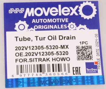 2 679 р. Трубка топливная SITRAK HOWO дв.MC11 обратки MOVELEX MOVELEX 202v123055320-mx  с доставкой в г. Пермь. Увеличить фотографию 10