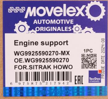 5 599 р. Подушка SITRAK HOWO T5G двигателя передняя MOVELEX MOVELEX wg9925590270-mx  с доставкой в г. Пермь. Увеличить фотографию 10