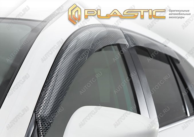 2 199 р. Ветровики дверей Серия Art графит CA Plastic на VGV U75 Plus I поколение, джип/suv 5 дв. 2024 - н.в.  с доставкой в г. Пермь