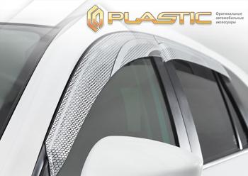 Ветровики дверей Серия Art серебро CA Plastic на VGV U75 Plus I поколение, джип/suv 5 дв. 2024 - н.в.