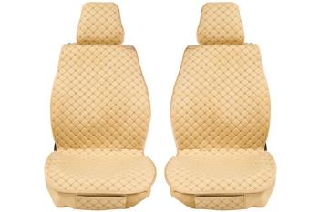 Каркасные накидки для сидений автомобиля из велюра Classic Romb Бежевый Seintex 317696